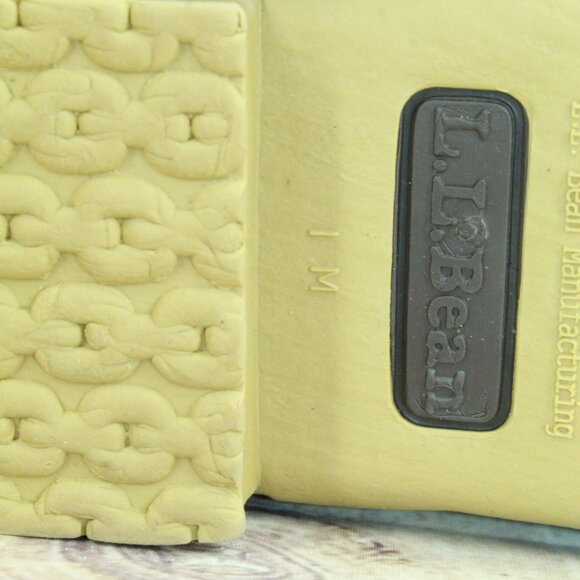 LL Bean Brown Leather Lace Up Round Toe Unlined Ankle Duck Boots Size 11 M - Picture 9 of 10